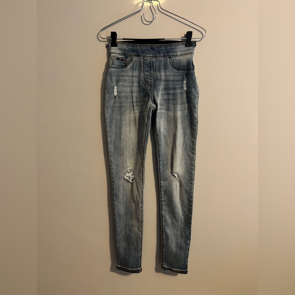 Coco + Carmen OMG Distressed Skinny Ankle Jeans Size Extra Small